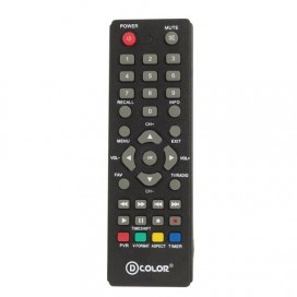Приставка для цифрового ТВ DVB-T2 D-COLOR DC1002HD RCA, HDMI, USB, дисплей, пульт ДУ
