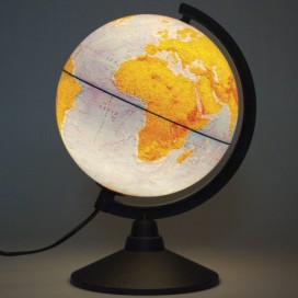 Глобус физический GLOBEN 'Классик', диаметр 210 мм, с подсветкой, К012100009