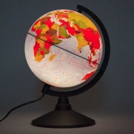 Глобус физический/политический GLOBEN 'Классик', диаметр 210 мм, с подсветкой, К012100089