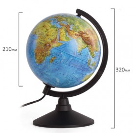 Глобус физический/политический GLOBEN 'Классик', диаметр 210 мм, с подсветкой, К012100089