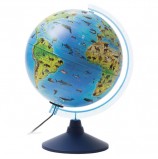 Глобус зоогеографический GLOBEN 'Классик Евро', диаметр 250 мм, с подсветкой, детский, Ке012500270