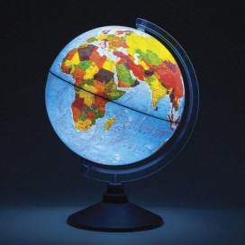 Глобус физический/политический подсветка от батареек, GLOBEN 'Классик Евро', 250 мм, Ве012500257