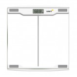 Весы напольные UNIT UBS-2054, электронные, вес до 150 кг, квадратные, стекло, прозрачные, 462766