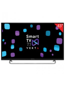 Телевизор VEKTA LD-43SF6519BS, 43' (108 см), 1920х1080, Full HD, 16:9, Smart TV, Android, Wi-Fi, черный Телевизор VEKTA LD-43SF6519BS, 43' (108 см), 1920х1080, Full HD, 16:9, Smart TV, Android, Wi-Fi, черный