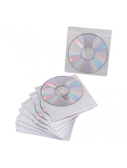 Конверты для CD/DVD BRAUBERG, комплект 10 шт., на 1CD/DVD, самоклеящиеся, с европодвесом, 510197