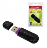 Флэш-диск 16 GB, TRANSCEND JetFlash 300, USB 2.0, черный, TS16GJF300