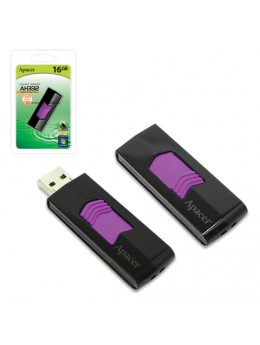 Флэш-диск 16 GB, APACER Handy Steno AH332, USB 2.0, черный, AP16GAH332B-1 Флэш-диск 16 GB, APACER Handy Steno AH332, USB 2.0, черный, AP16GAH332B-1