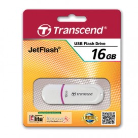 Флэш-диск 16 GB, TRANSCEND JetFlash 330, USB 2.0, белый, TS16GJF330