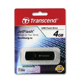 Флэш-диск 4 GB, TRANSCEND Jet Flash 350, USB 2.0, черный, TS4GJF350