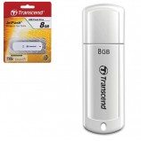 Флэш-диск 8 GB, TRANSCEND JetFlash 370, USB 2.0, белый, TS8GJF370