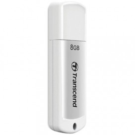 Флэш-диск 8 GB, TRANSCEND JetFlash 370, USB 2.0, белый, TS8GJF370