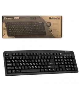 Клавиатура проводная DEFENDER Element HB-520, РАЗЪЕМ PS/2, 104 клавиши + 3 дополнительные клавиши, черная, 45520 Клавиатура проводная DEFENDER Element HB-520, РАЗЪЕМ PS/2, 104 клавиши + 3 дополнительные клавиши, черная, 45520