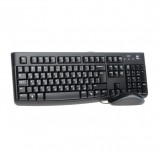 Набор проводной LOGITECH Desktop MK120, USB, клавиатура, мышь 2 кнопки+1 колесо-кнопка, 1000 dpi, черный, 920-002561