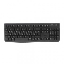 Набор проводной LOGITECH Desktop MK120, USB, клавиатура, мышь 2 кнопки+1 колесо-кнопка, 1000 dpi, черный, 920-002561