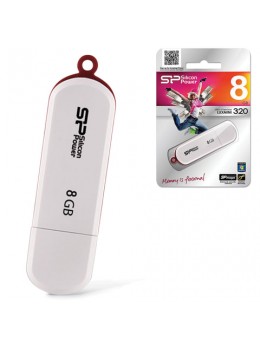 Флэш-диск 8 GB, SILICON POWER LuxMini 320, USB 2.0, белый, SP08GBUF2320V1W Флэш-диск 8 GB, SILICON POWER LuxMini 320, USB 2.0, белый, SP08GBUF2320V1W
