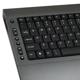 Клавиатура проводная SONNEN KB-M530, USB, мультимедийная, 15 дополнительных кнопок, серо-черная, 511278