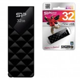 Флэш-диск 32 GB, SILICON POWER Ultima U03, USB 2.0, черный, SP32GBUF2U03V1K