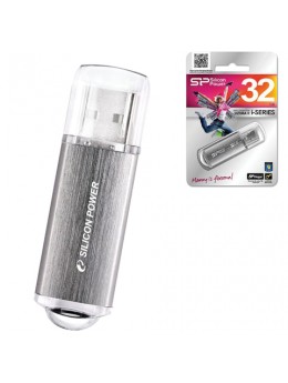 Флэш-диск 32 GB, SILICON POWER Ultima II-I Series, USB2.0, металлический корпус, серебристый, SP32GBUF2M01V1S