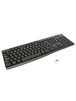 Клавиатура беспроводная LOGITECH K270, 104 клавиши + 8 дополнительных клавиш, мультимедийная, черная, 920-003757 Клавиатура беспроводная LOGITECH K270, 104 клавиши + 8 дополнительных клавиш, мультимедийная, черная, 920-003757