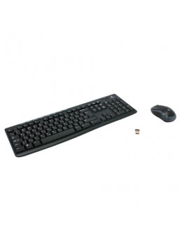 Набор беспроводной LOGITECH Wireless Combo MK270, клавиатура, мышь 2 кнопки + 1 колесо-кнопка, черный, 920-004518