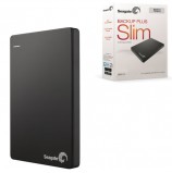 Диск жесткий внешний HDD SEAGATE 'Backup Plus Slim', 1 TB, 2,5', USB 3.0, черный, STDR1000200