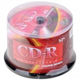 Диски CD-R VS 700Mb 52x, КОМПЛЕКТ 50 шт., Cake Box, VSCDRCB5001