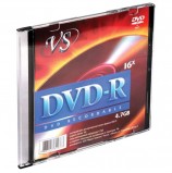 Диск DVD-R VS, 4,7 Gb, 16x, Slim Case, VSDVDRSL01