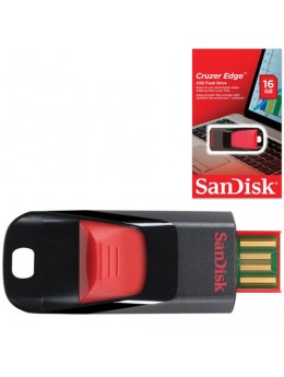 Флэш-диск 16 GB, SANDISK Cruzer Edge, USB 2.0, черный, SDCZ51-016G-B35