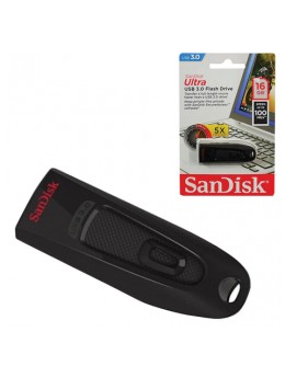 Флэш-диск 16 GB, SANDISK Ultra, USB 3.0, черный, SDCZ48-016G-U46 Флэш-диск 16 GB, SANDISK Ultra, USB 3.0, черный, SDCZ48-016G-U46