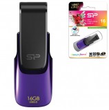 Флэш-диск 16 GB SILICON POWER Blaze B31 USB 3.1, фиолетовый, SP16GBUF3B31V1U