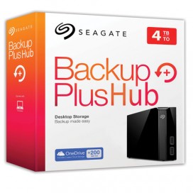 Диск жесткий внешний HDD SEAGATE 'Backup Plus Hub', 4 TB, 3,5', USB 3.0, черный, STEL4000200