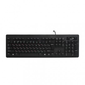 Клавиатура проводная GENIUS SlimStar 130, USB, 104 клавиши, черный, клавиатура островного типа, 31300714103
