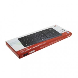 Клавиатура проводная GENIUS SlimStar 130, USB, 104 клавиши, черный, клавиатура островного типа, 31300714103