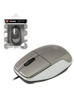 Мышь проводная DEFENDER MS-940, USB, 2 кнопки + 1 колесо-кнопка, оптическая, серая, 52942