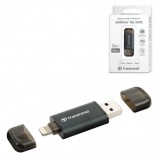 Флэш-диск 64 GB, TRANSCEND JetDrive Go 300, USB 3.1, черный, подключение к IPhone (iPad), TS64GJDG300K