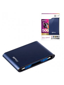Диск жесткий внешний HDD SILICON POWER 'Armor А80', 500 GB, 2,5', USB 3.1, синий, SP50GBPHDA80S3B Диск жесткий внешний HDD SILICON POWER 'Armor А80', 500 GB, 2,5', USB 3.1, синий, SP50GBPHDA80S3B