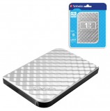 Диск жесткий внешний HDD VERBATIM 'Store 'n' Go', 1 TB, 2,5', USB 3.0, серебристый, 53197
