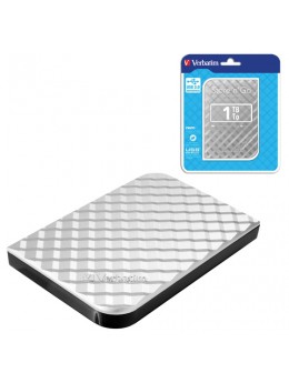 Диск жесткий внешний HDD VERBATIM 'Store 'n' Go', 1 TB, 2,5', USB 3.0, серебристый, 53197 Диск жесткий внешний HDD VERBATIM 'Store 'n' Go', 1 TB, 2,5', USB 3.0, серебристый, 53197