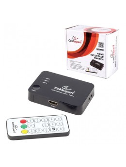 Переключатель HDMI CABLEXPERT, 19Fx3/19F, электронный, 3 устройства на 1 монитор/ТВ, пульт ДУ, DSW-HDMI-33