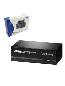 Разветвитель SVGA ATEN, 2-портовый, для передачи аналогового видео, до 2048x1536 пикселей, VS132A