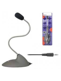 Микрофон настольный DEFENDER MIC-111, кабель 1,5 м, 58 Дб, серый, 64111