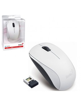 Мышь беспроводная GENIUS NX-7000, USB, 3 кнопки + 1 колесо-кнопка, оптическая, белая, 31030109108