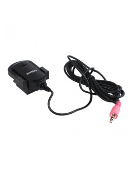 Микрофон-клипса SVEN MK-150, кабель 1,8 м, 58 дБ, пластик, черный, SV-0430150