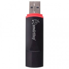 Флэш-диск 8 GB, SMARTBUY Crown, USB 2.0, черный, SB8GBCRW-K