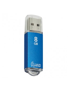 Флэш-диск 8 GB, SMARTBUY V-Cut, USB 2.0, металлический корпус, синий, SB8GBVC-B Флэш-диск 8 GB, SMARTBUY V-Cut, USB 2.0, металлический корпус, синий, SB8GBVC-B