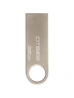 Флэш-диск 32 GB, KINGSTON DataTraveler SE9, USB 2.0, металлический корпус, серебристый, DTSE9H/32GB