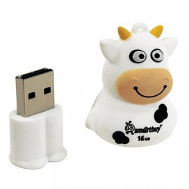 Флэш-диск сувенирный 16 GB, SMARTBUY Wild 'Коровка', USB 2.0, SB16GBCow