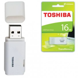 Флэш-диск 16 GB, TOSHIBA U202, USB 2.0, белый, THN-U202W0160E4