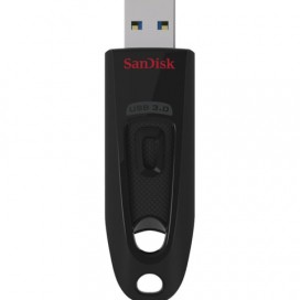 Флэш-диск 128 GB, SANDISK Cruzer Ultra, USB 3.0, черный, SDCZ48-128G-U46