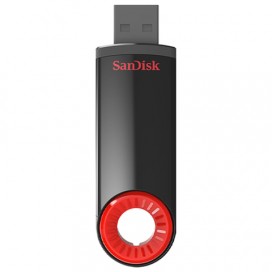 Флэш-диск 16 GB, SANDISK Cruzer Dial, USB 2.0, черный/красный, SDCZ57-016G-B35